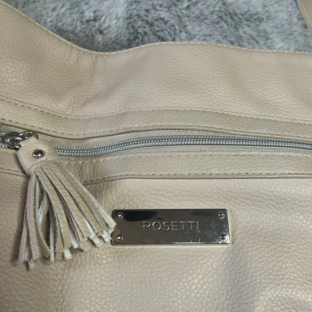 Rosetti‎ Women's Tan Handbag Purse Tassel Shoulder or Crossbody